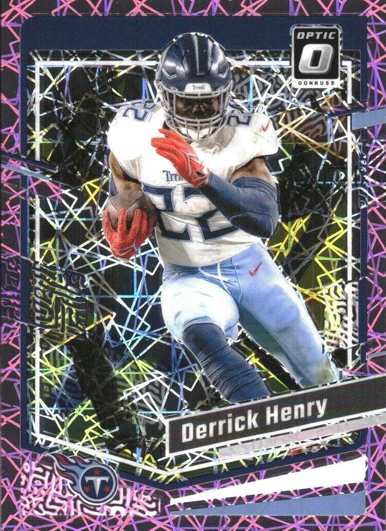 2023 Donruss Optic Football Pink Velocity Derrick Henry #189 PSA 9