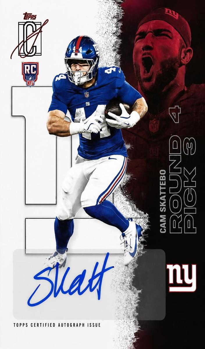 2025 Topps Signature Class Football Cam Skattebo #119