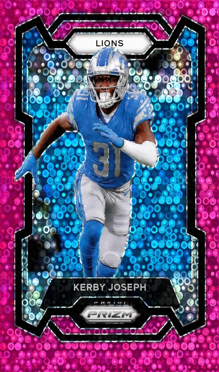 2023 Panini Prizm Football No Huddle Pink Kerby Joseph #101