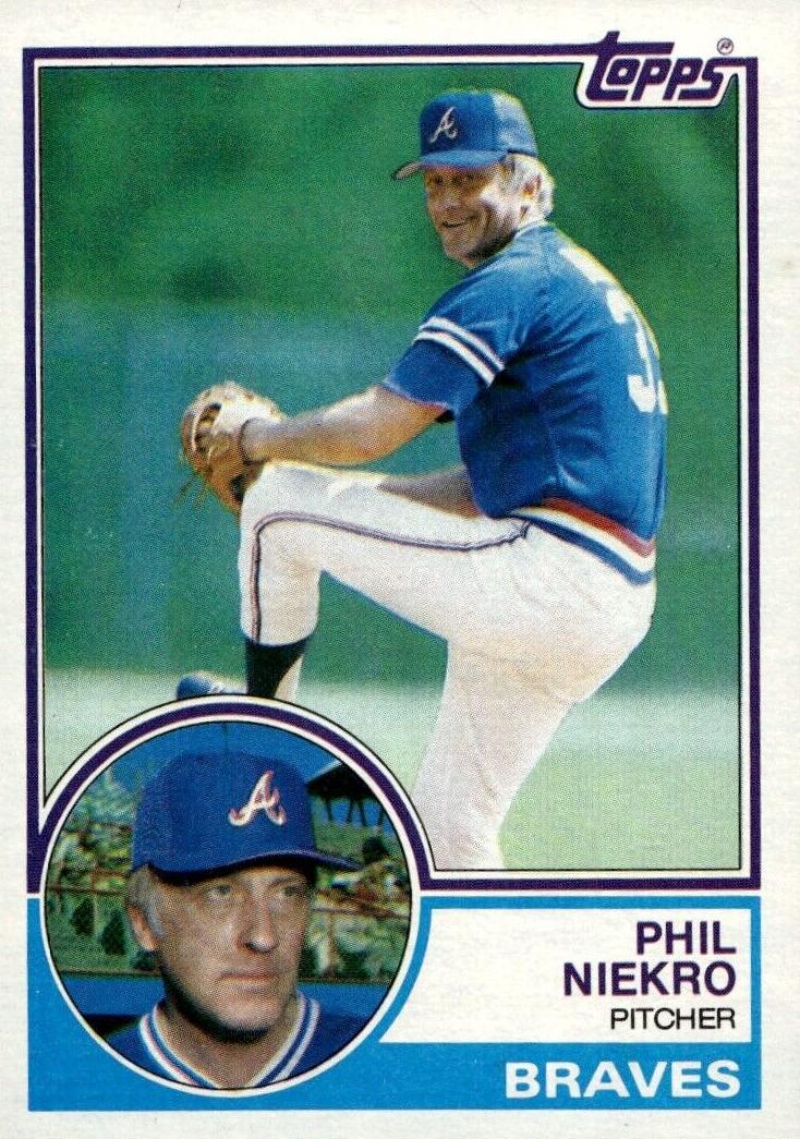 1983 Topps Baseball Phil Niekro #410 PSA 10
