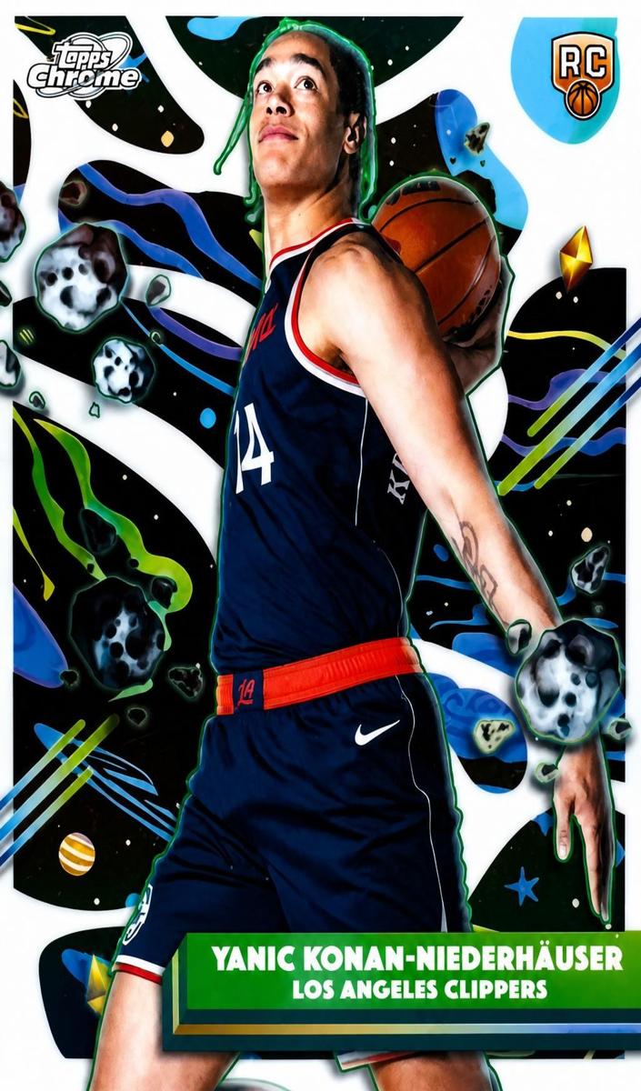 2025 Topps Cosmic Chrome Basketball White Hole Refractor Yanic Konan-Niederhauser #116
