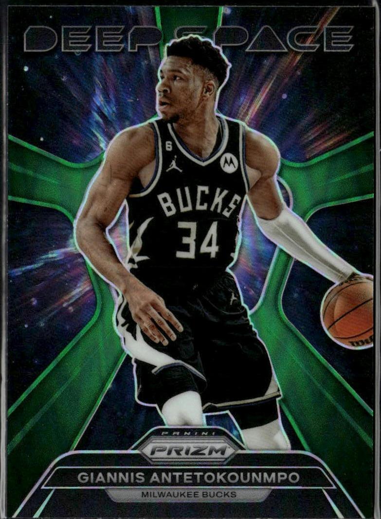 2023 Panini Prizm Basketball Green Giannis Antetokounmpo #9 PSA 9