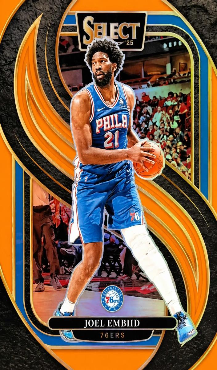 2024 Panini Select Basketball Orange Joel Embiid #101