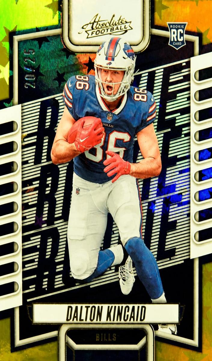 2023 Panini Absolute Football Gold Stars Dalton Kincaid #113 PSA 10