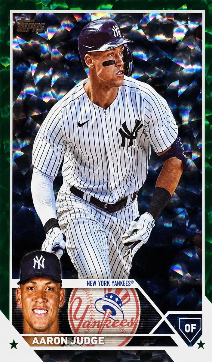 2023 Topps Baseball Green Foil Aaron Judge #62