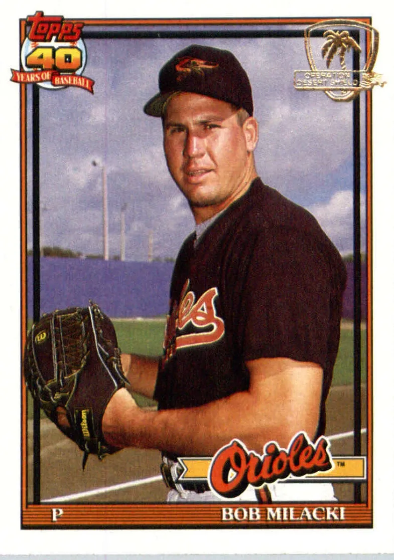 1991 Topps Baseball Bob Milacki #788