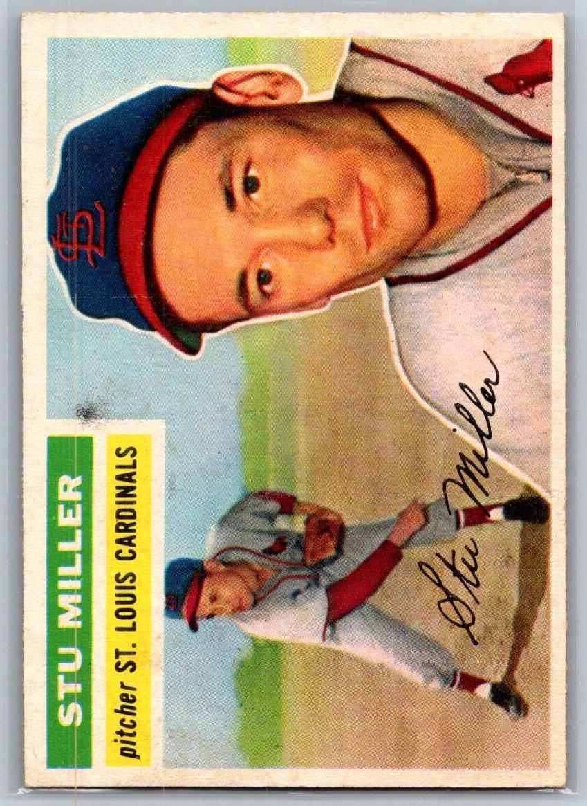 1956 Topps Baseball Gray Back Stu Miller #293 PSA 6.5