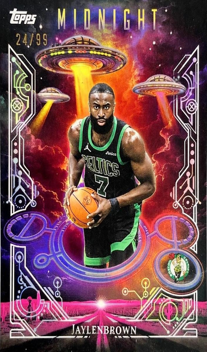 2025 Topps Midnight Basketball Twilight Jaylen Brown #DD-3
