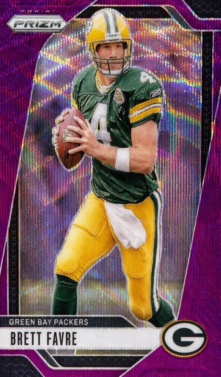 2024 Panini Prizm Football Purple Wave Brett Favre #110