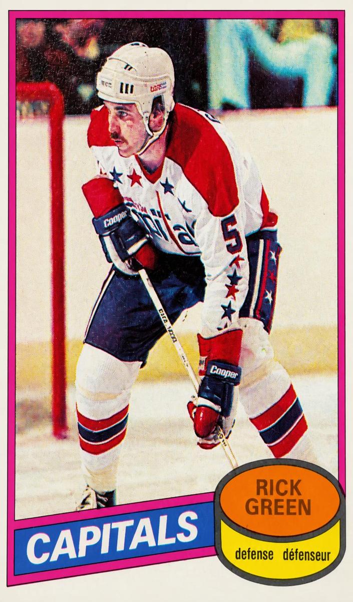 1980 O-Pee-Chee Hockey Rick Green #33 PSA 9