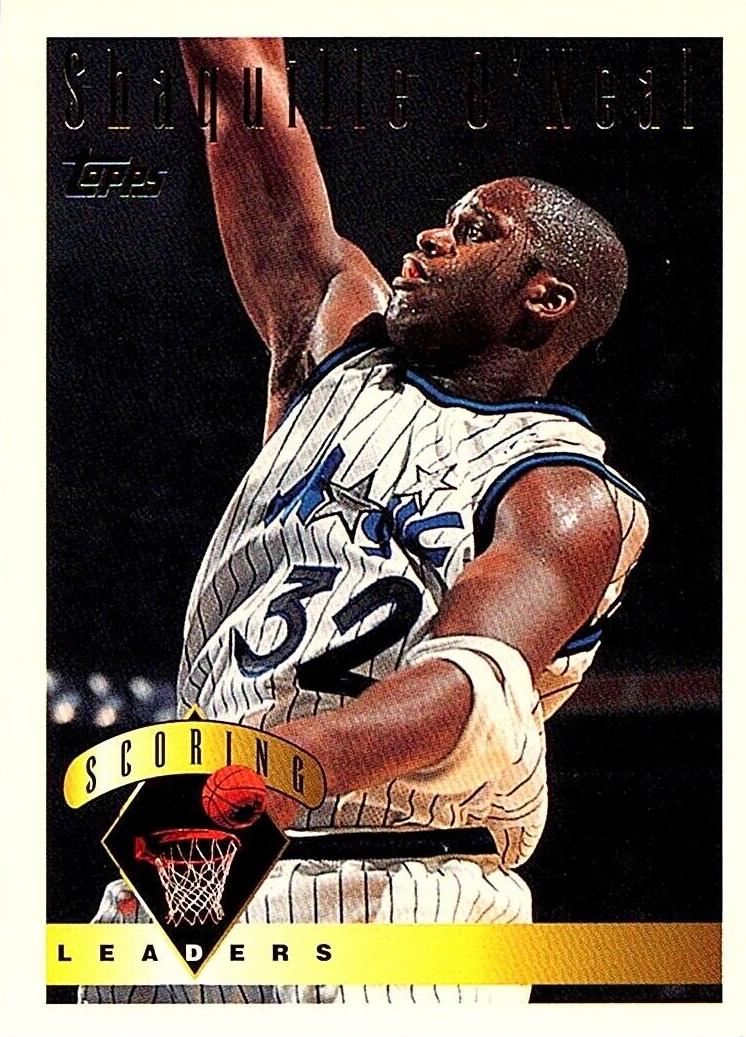 1995 Topps Basketball Shaquille O'Neal #6 PSA 9
