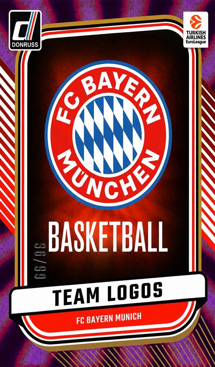 2024 Donruss Turkish Airlines EuroLeague Basketball Purple Laser FC Bayern Munich #16