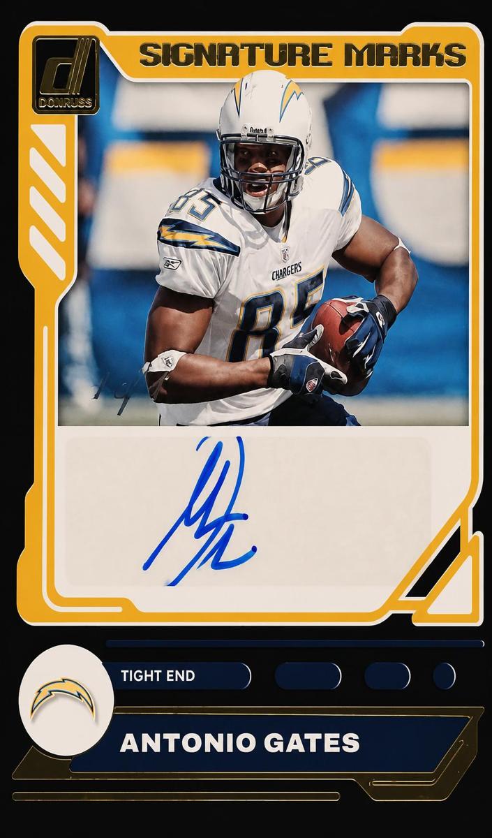 2023 Panini Donruss Football Black Antonio Gates #SM-AG