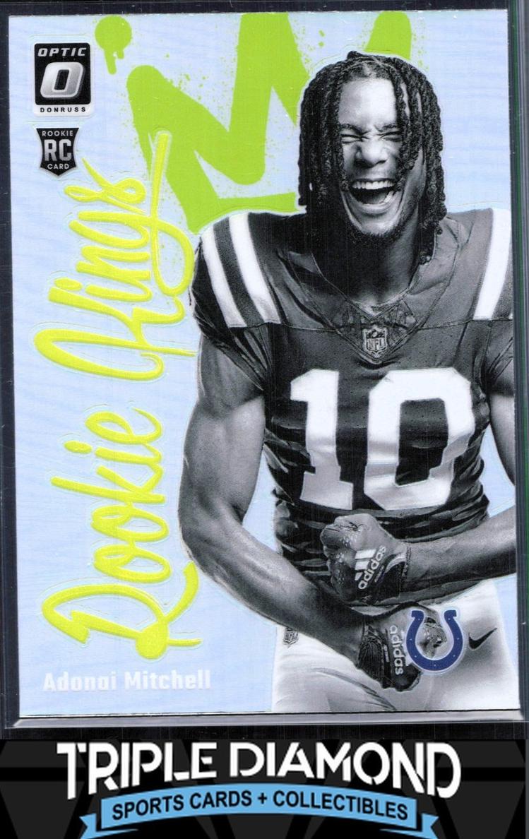 2024 Donruss Optic Football Adonai Mitchell #16 PSA 9