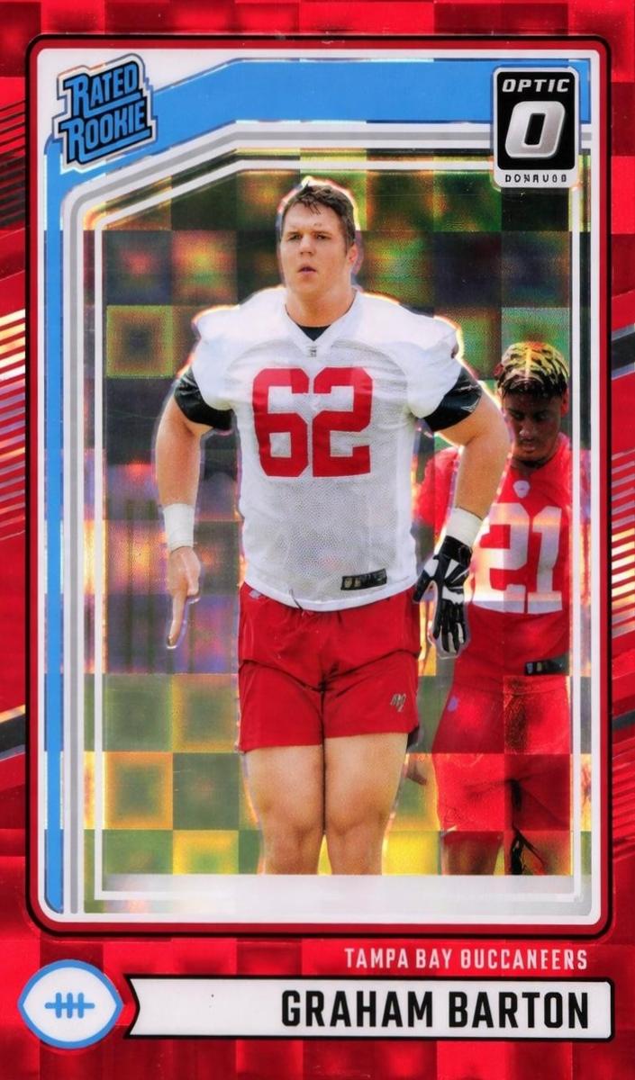2024 Panini Donruss Football Red Pandora Graham Barton #380 PSA 7.5