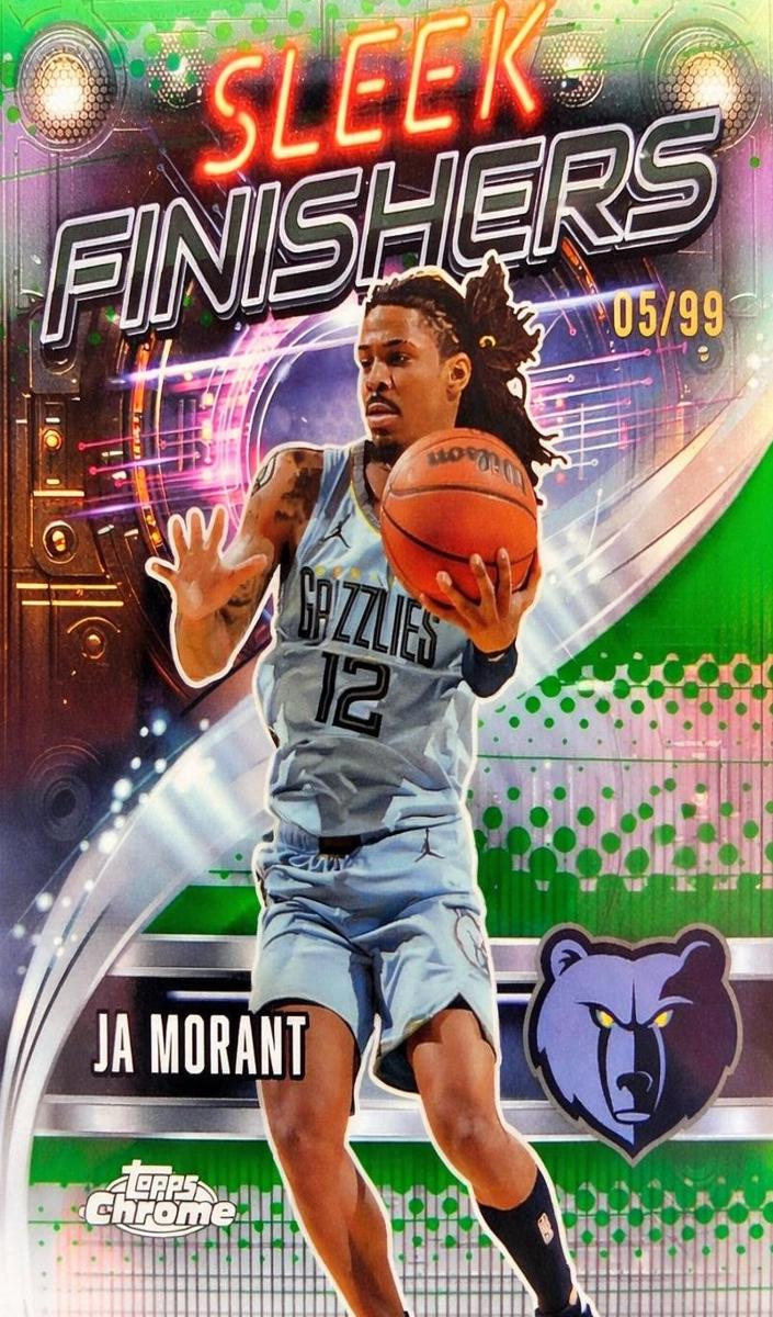 2025 Topps Chrome Basketball Green Refractor Ja Morant #SF-2