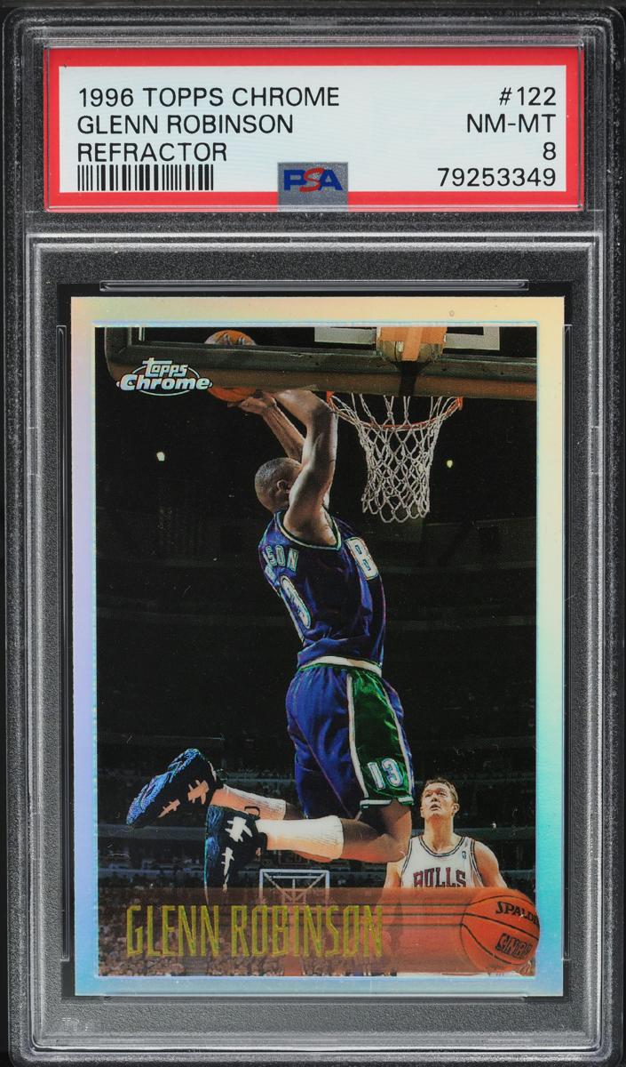 1996 Topps Chrome Basketball Refractor Glenn Robinson #122