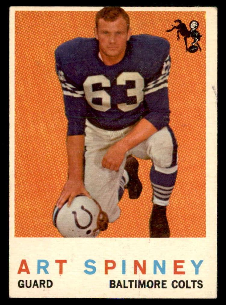 1959 Topps Football Art Spinney #171