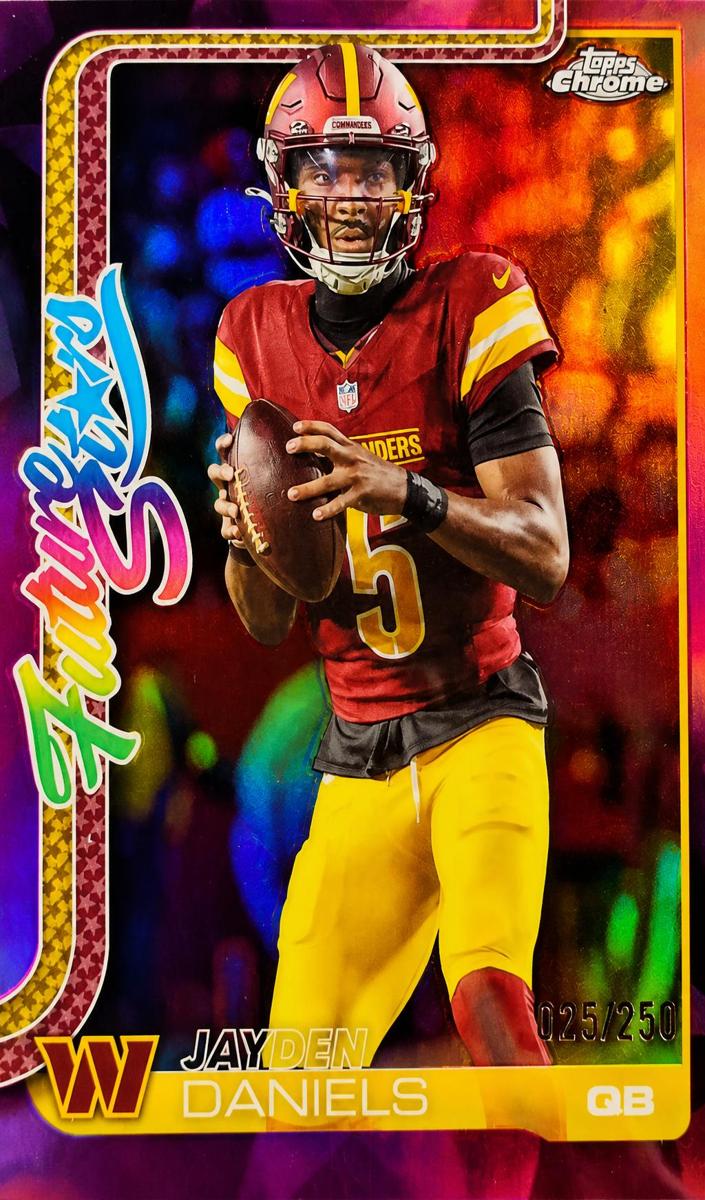2025 Topps Chrome Football Pink Refractor Jayden Daniels #FS-14