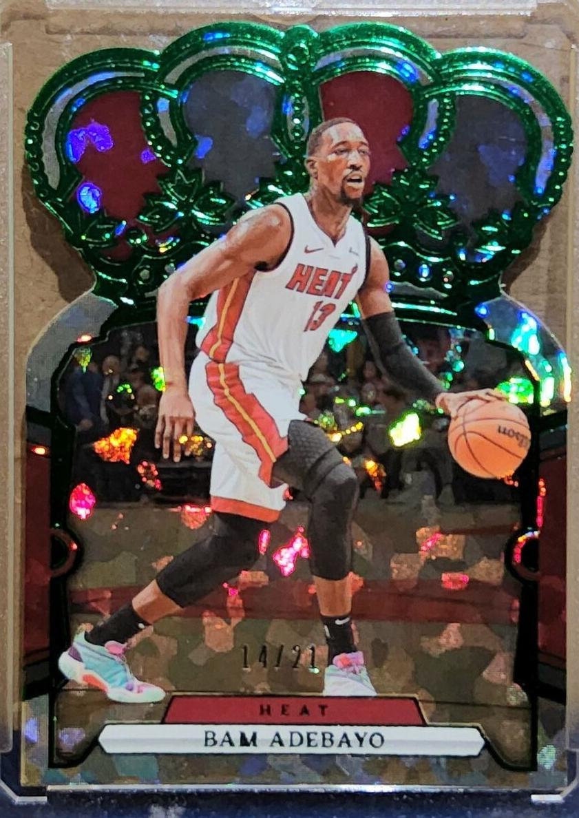 2023 Panini Crown Royale Basketball Crystal FOTL Green Bam Adebayo #10