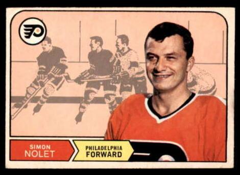 1968 O-Pee-Chee Hockey Simon Nolet #187 PSA 8
