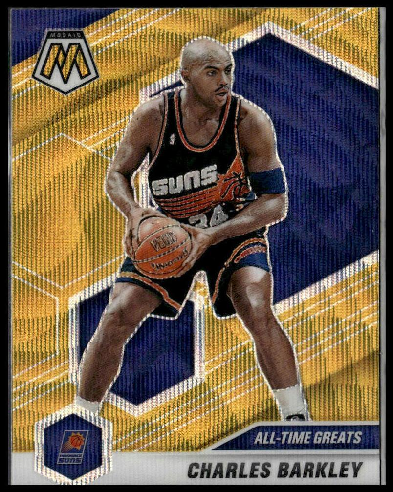 2020 Panini Mosaic Basketball Gold Wave Charles Barkley #281 SGC 9