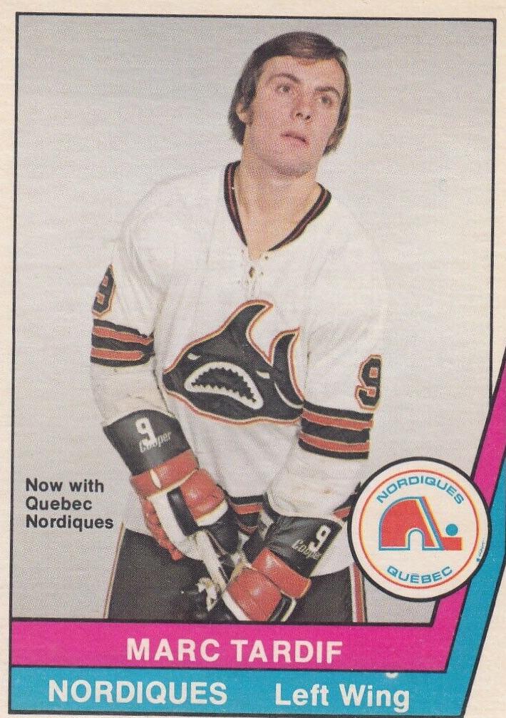 1977 O-Pee-Chee WHA Hockey Marc Tardif #20 PSA 9