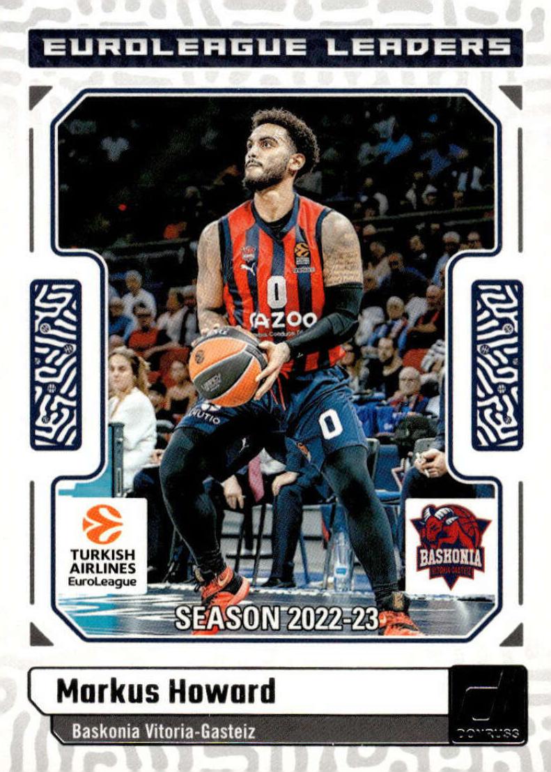 2023 Donruss Turkish Airlines EuroLeague Basketball Markus Howard #3