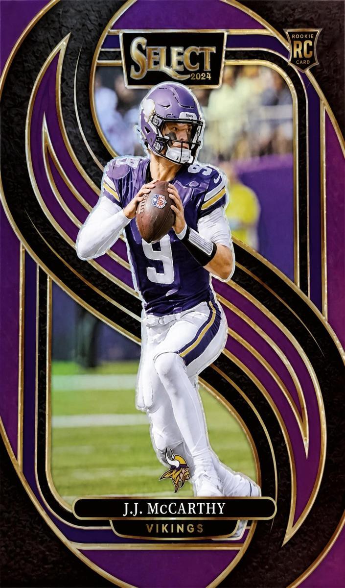 2024 Panini Select Football Purple J.J. McCarthy #134 PSA 10