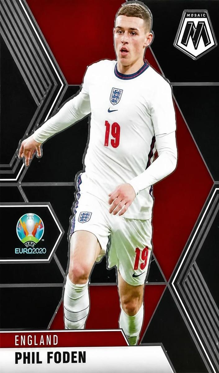 2020 Panini Mosaic Euro Soccer Phil Foden #102 SGC 9.5
