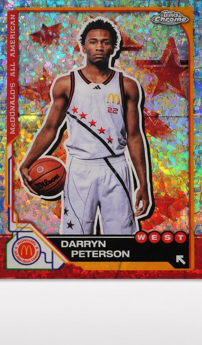 2025 Topps Chrome McDonald's All American Basketball McFlurry Refractor Darryn Peterson #12