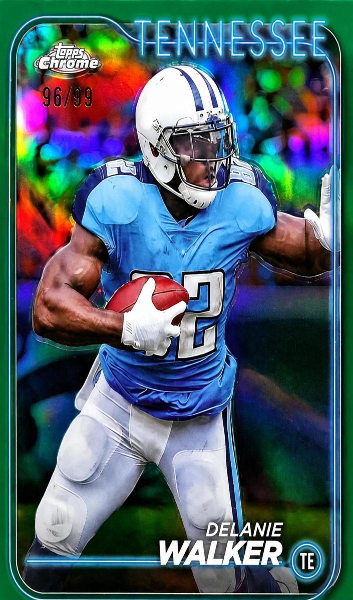 2024 Topps Chrome Football Green Refractor Delanie Walker #193