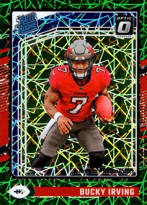 2024 Donruss Optic Football Green Velocity Bucky Irving #216