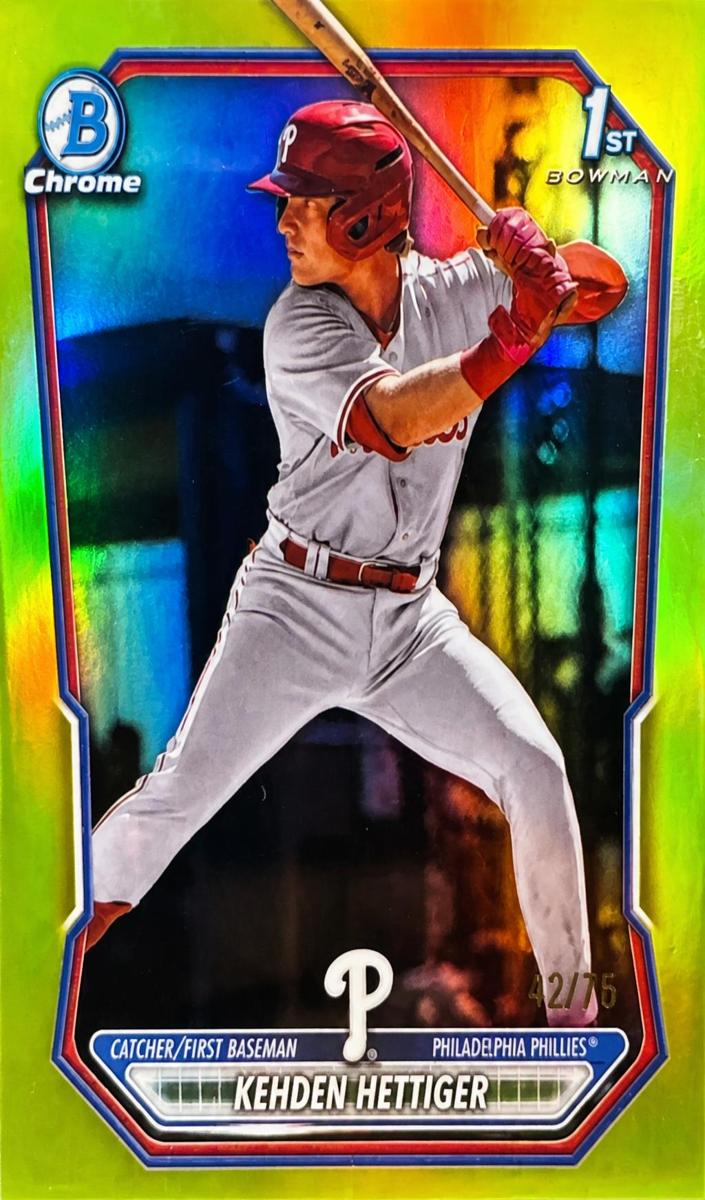 2026 Bowman Baseball Yellow Refractor Kehden Hettiger #BCP-101