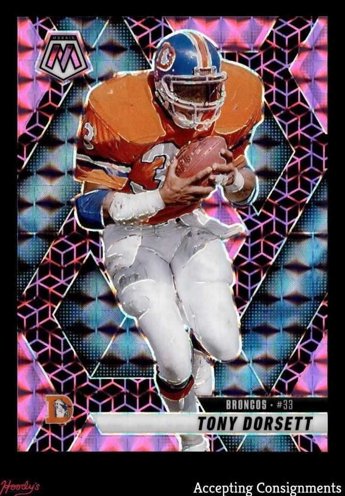 2025 Panini Mosaic Football Pink Spectris Tony Dorsett #34
