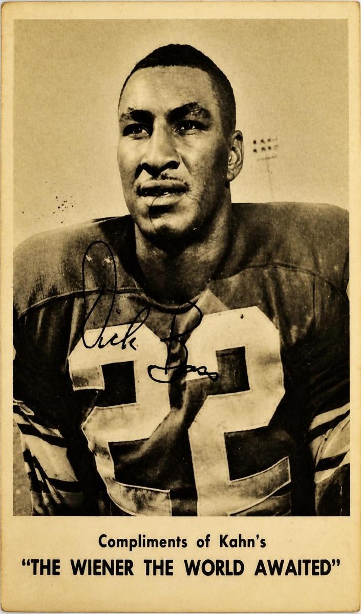 1963 Kahn's Wieners Football Dick Bass #NNO PSA 7