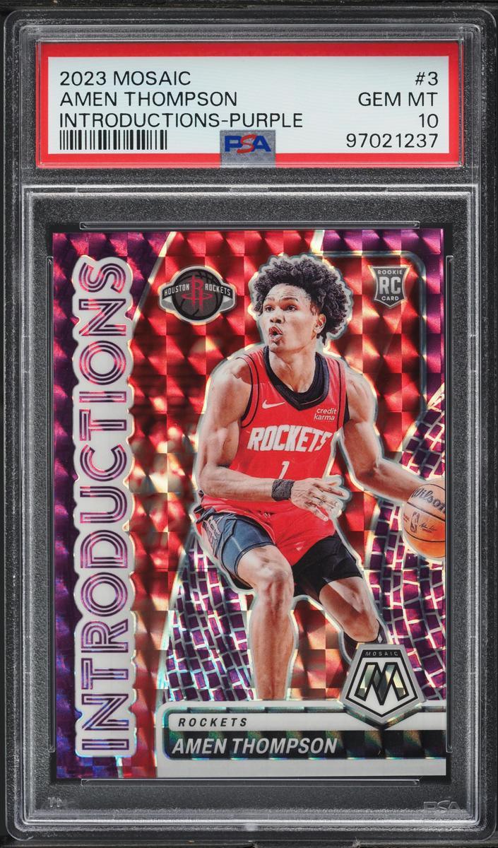 2023 Panini Mosaic Basketball Purple Amen Thompson #3