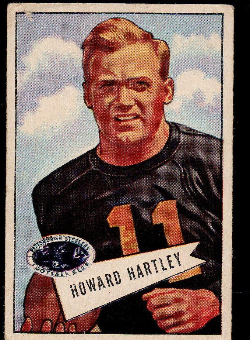 1952 Bowman Large Football Howard Hartley #64