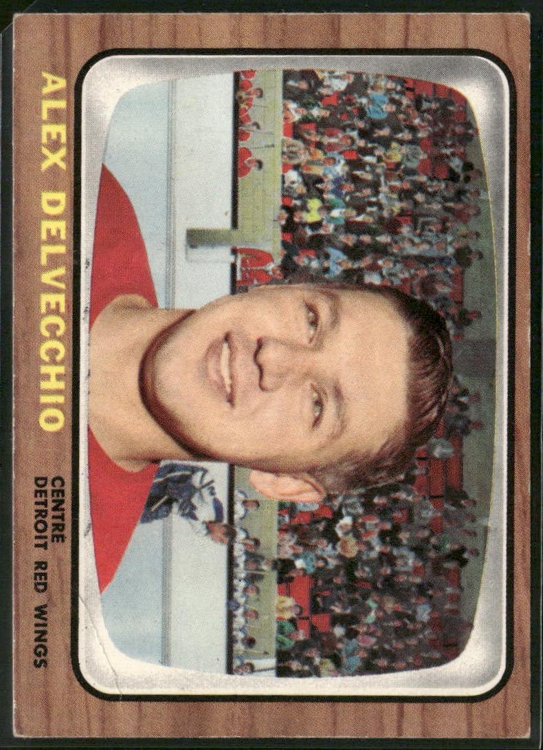 1966 Topps Hockey Alex Delvecchio #102 PSA 6
