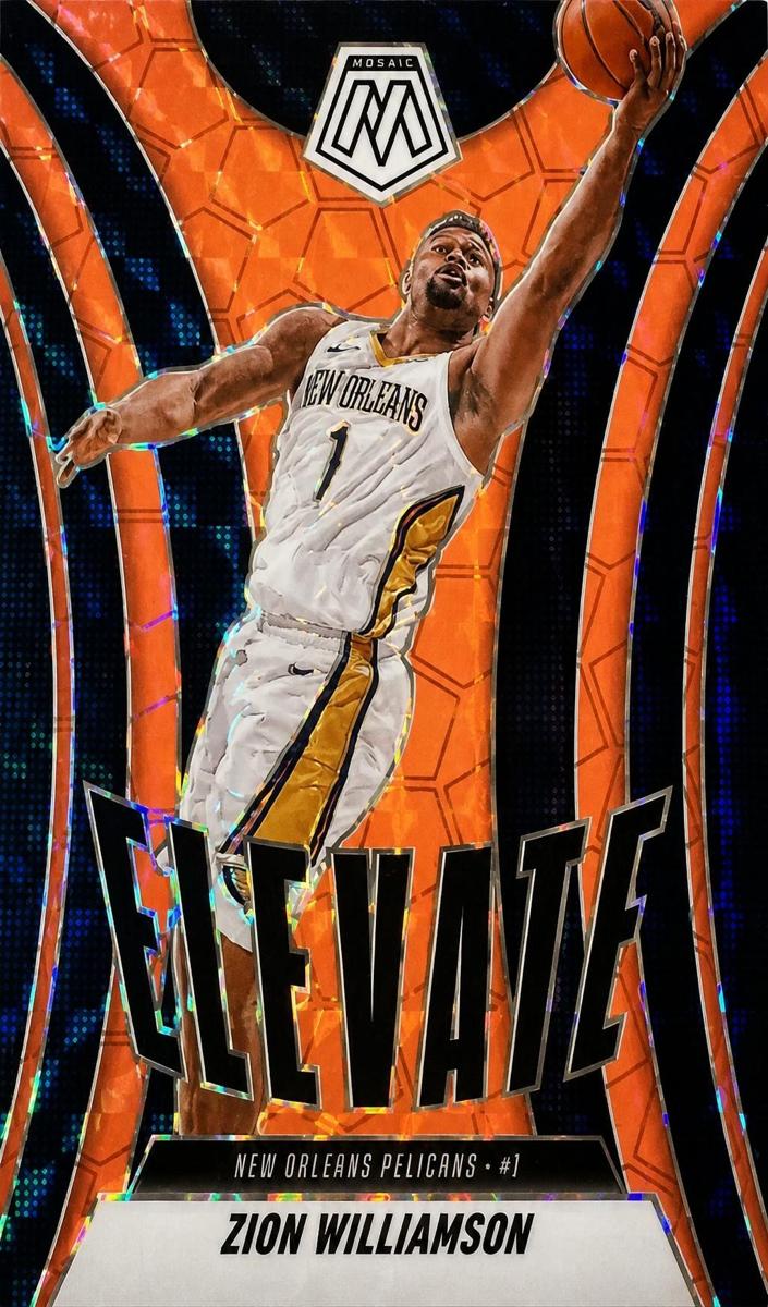 2024 Panini Mosaic Basketball Red Fluorescent Zion Williamson #2
