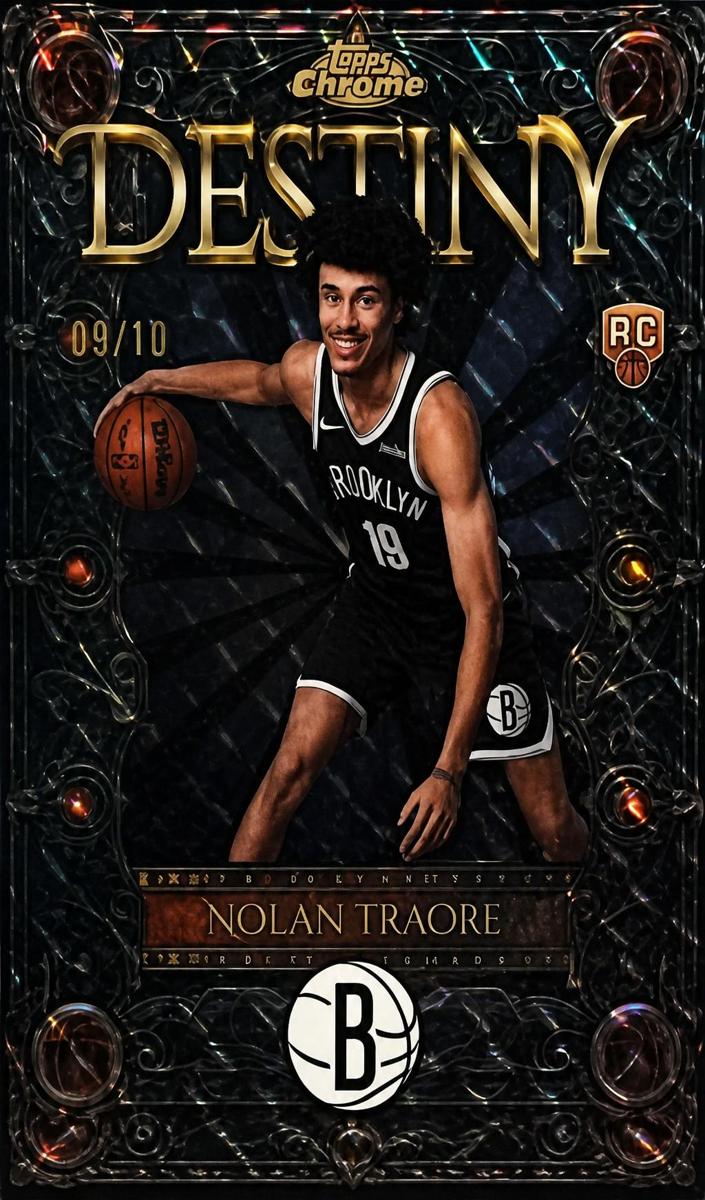 2025 Topps Chrome Basketball Geometric Black Refractor Nolan Traore #D-16
