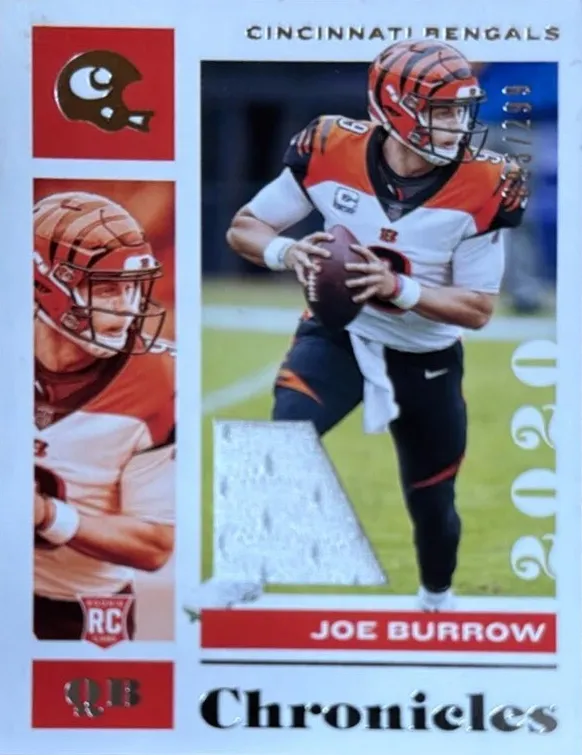 2020 Panini Chronicles Football Jersey Joe Burrow #19