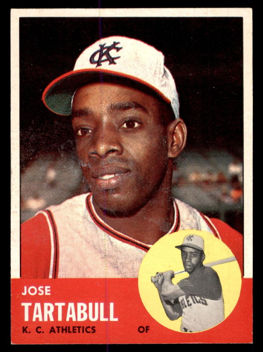 1963 Topps Baseball Jose Tartabull #449 PSA 8