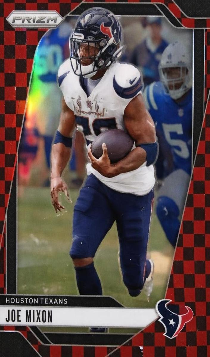 2024 Panini Prizm Football Black and Red Checker Joe Mixon #112