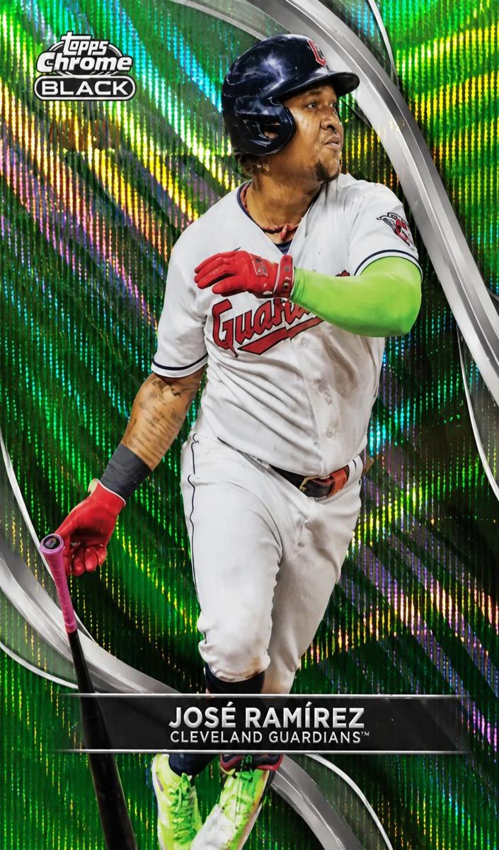 2024 Topps Chrome Black Baseball Green Wave Jose Ramirez #63