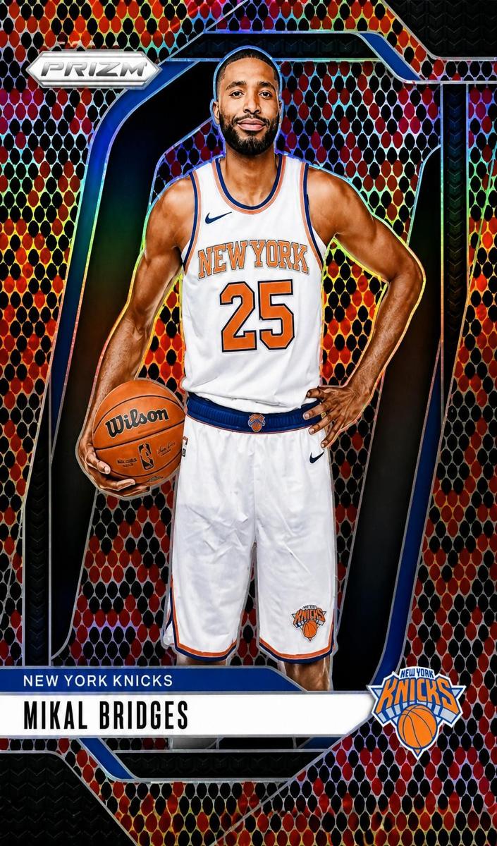 2024 Panini Prizm Basketball Snakeskin Mikal Bridges #15