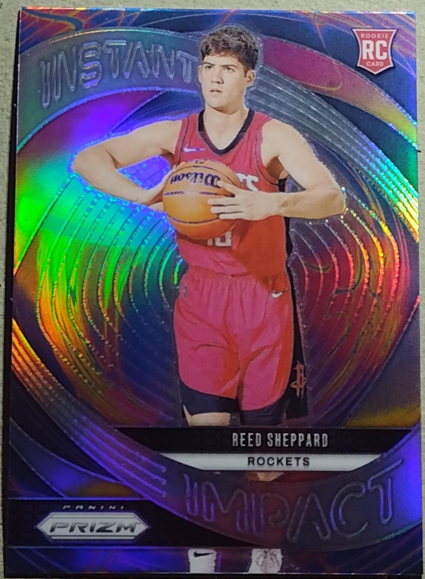 2024 Panini Prizm Basketball Silver Reed Sheppard #24 PSA 9