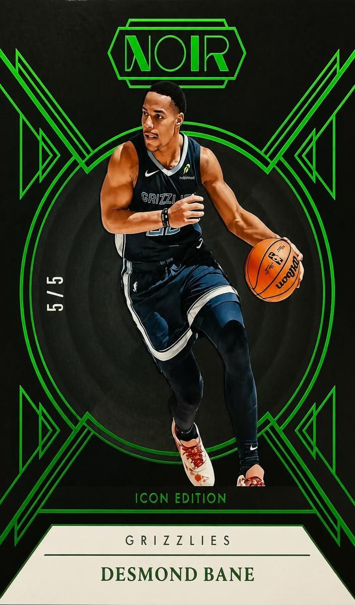 2024 Panini Noir Basketball International Holo Green Desmond Bane #139