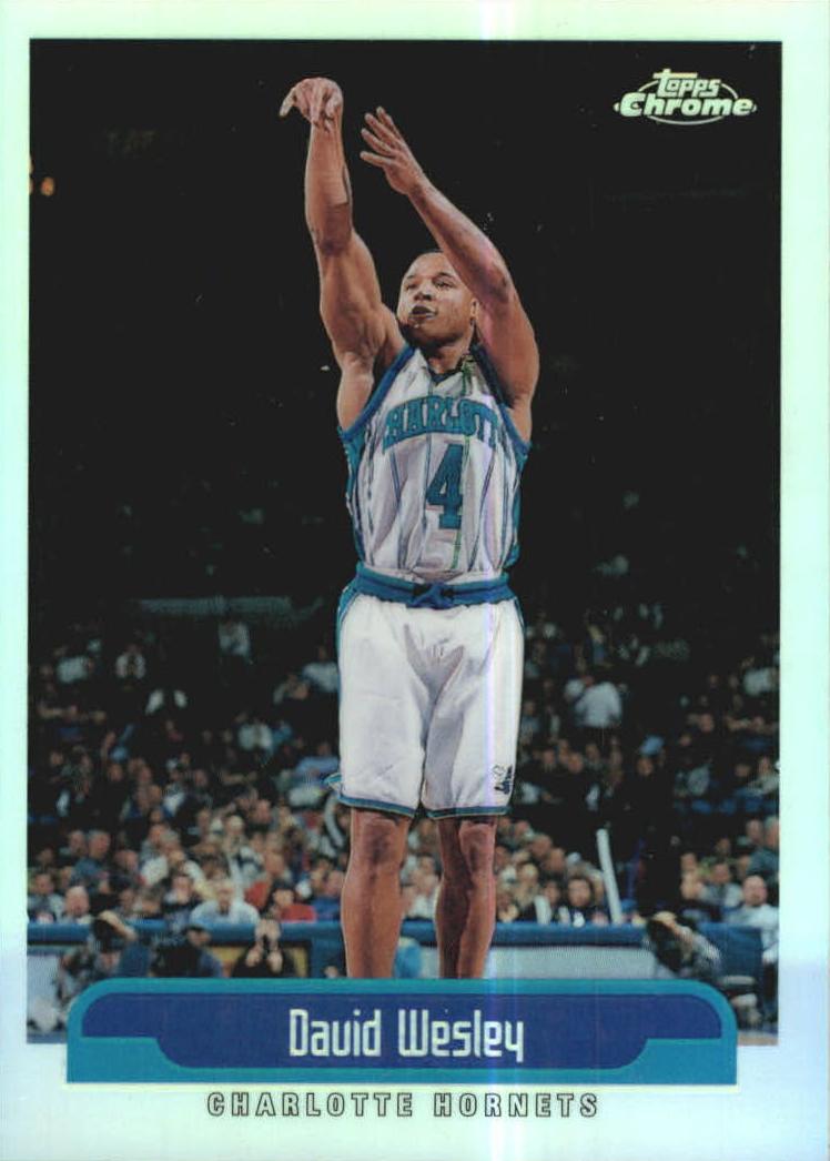1999 Topps Chrome Basketball Refractor David Wesley #45