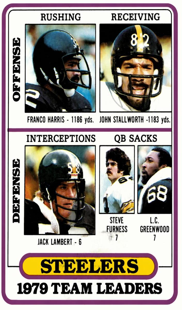 1980 Topps Football Pittsburgh Steelers #319